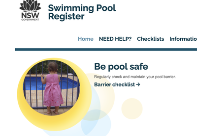 NSW Swimming Pool Register: NSW Fair Trading